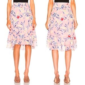 NWT See by Chloe Printed Skirt in Flamingo Pink